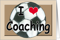 Soccer Coach Thank You card