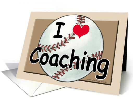 Baseball Coach Thank You card (345505)