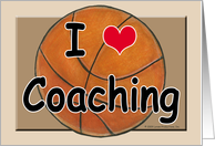 Basketball Coach Thank You card