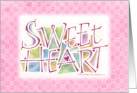Sweetheart Valentine card