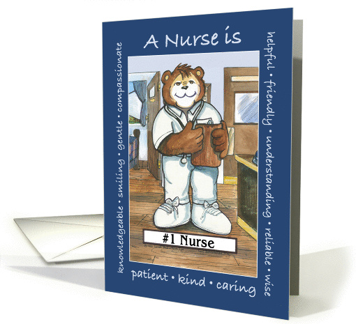 Qualities of a Male Nurse, Nurse's Day card (384040)