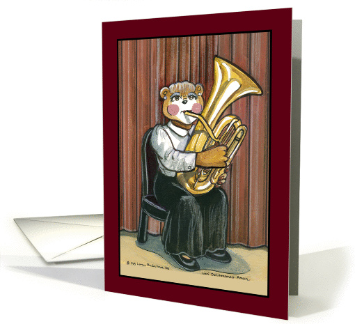 Female Tuba Player - Invitation card (391167)