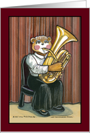 Female Tuba Player - Invitation card