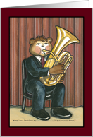 Male Tuba Player - Invitation card