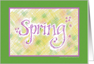 Spring Note card