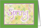 Spring Note card