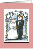 Wedding Thank You Bridal Couple card