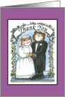 Wedding Thank You Bridal Couple card