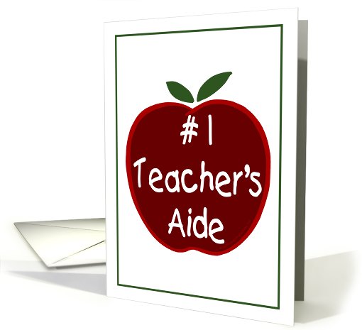 Apple for the Teacher's Aide card (417086)