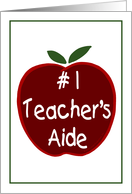 Apple for the Teacher’s Aide card