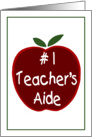 Apple for the Teacher’s Aide card