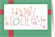 Happy Holidays - Package card
