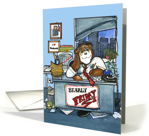 Bearly Friday, Male card (53478)