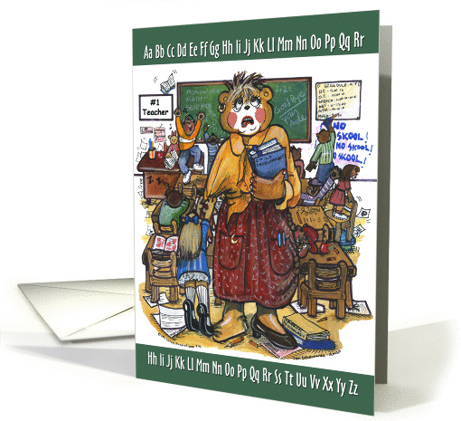 Stressed Teacher, Female card (53568)