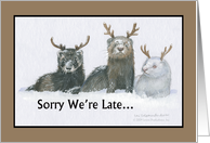 Ferrets - Sorry We’re Late card