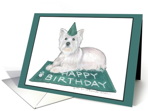 Happy Birthday Terrier card (546467)