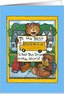 School Bus Driver, note card from a girl card