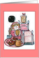 Evening Prayer Birthday, Little Girl card