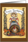 Thanksgiving Pilgrim Lady card