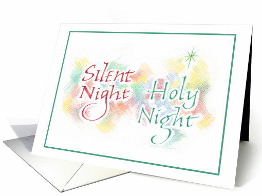 Silent Night, Holy Night card (90363)