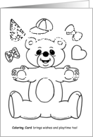 Get Well Coloring Card