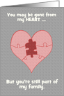 Ex-Husband - Puzzle Heart - Grey card