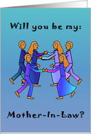 Group Hug - Be my Mother-In-Law? card