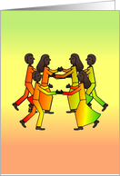 Dance African American - (BLANK) card