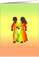 Couple African American - (BLANK) card