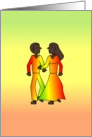 Couple African American - (BLANK) card