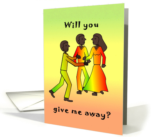 Couple African American - Will You Give Me Away? card (131861)