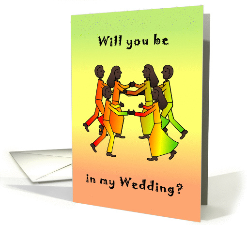 Dance African American - Will You be in my wedding? card (131915)