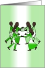 Dance - Nigerian Colors - (Blank) card