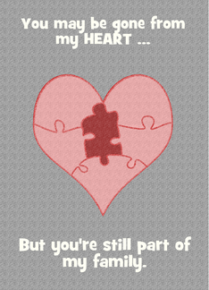 Ex-Husband - Puzzle Heart - Grey