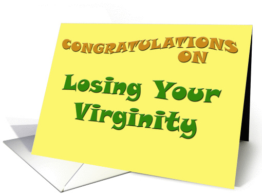 Congratulations on Losing Your Virginity card (152838)