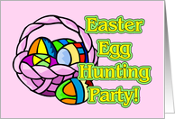 Easter Egg Hunting Party Invitation card