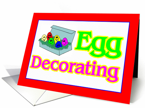 Egg Decorating Party Invitation card (354101)