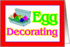 Egg Decorating Party Invitation card