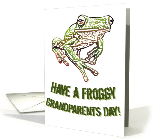 Froggy Grandparent's Day card (54921)