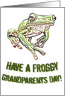 Froggy Grandparent’s Day card