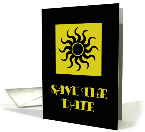 Black Sun Save The Date card (55240)