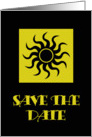 Black Sun Save The Date card