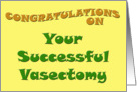 Congratulations on Your Vasectomy card