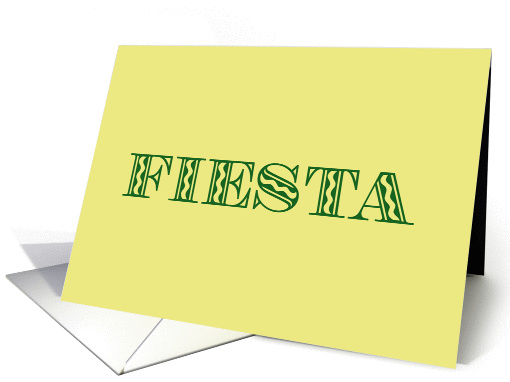 Fiesta Spanish Party card (78480)