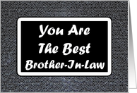 Best Brother-In-Law card
