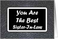 Best Sister-In-Law card