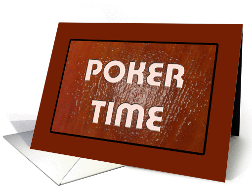 Poker Party Time card (99565)