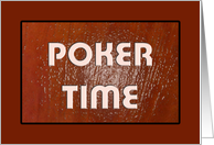 Poker Party Time card