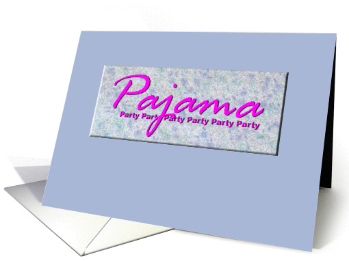 Pajama Sleep Over Slumber Party Invitation card (99589)