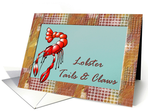 Lobster Tails & Claws Party Invitation card (99615)